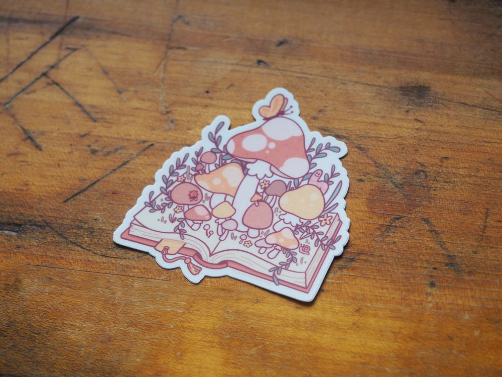 Turtle's Soup - Vinyl Sticker - Mushroom Book
