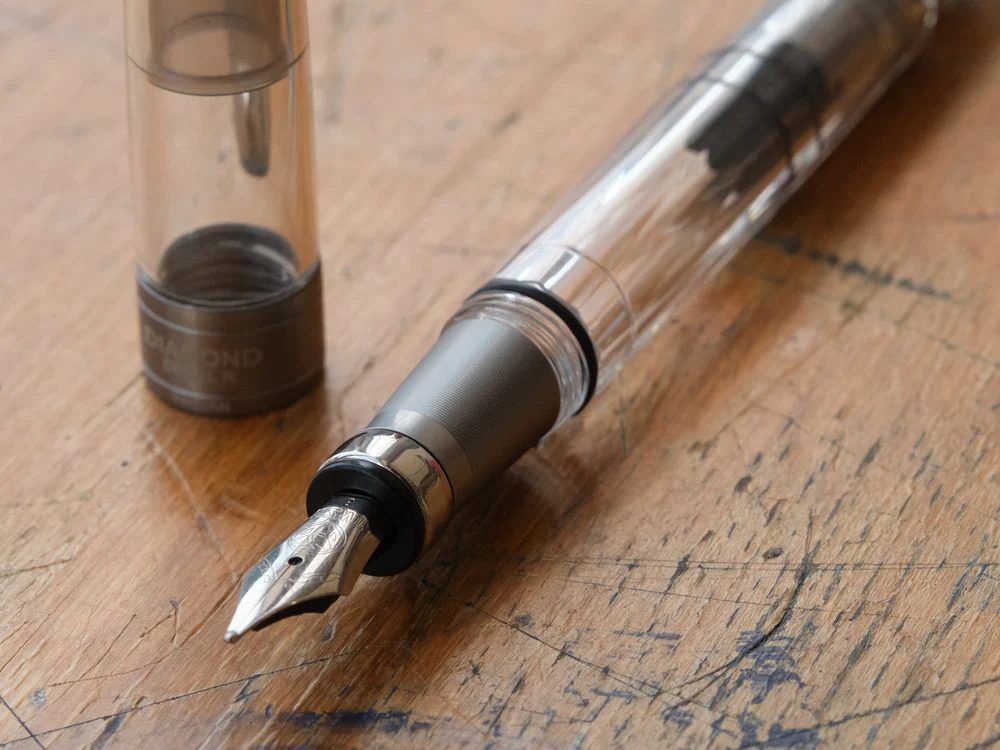 TWSBI Diamond 580 ALR Fountain Pen - Nickel Grey - Image 4