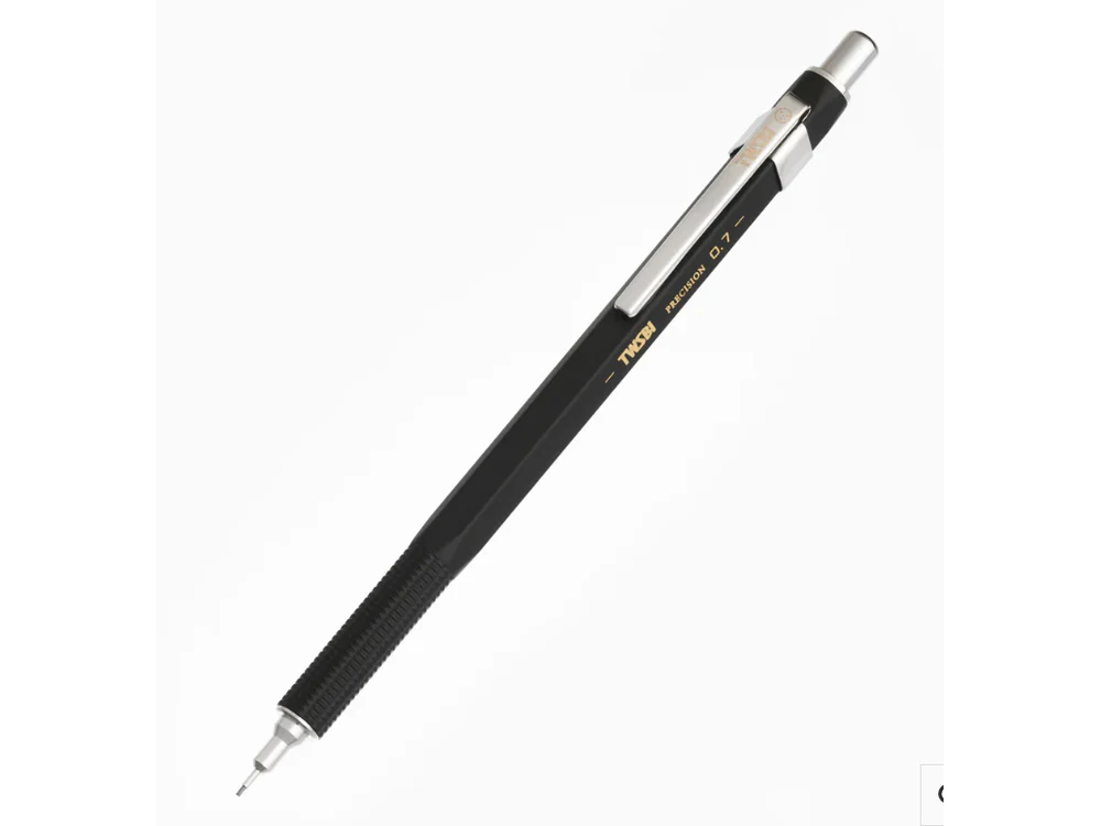 TWSBI Precision Retractable Mechanical Pencil 0.7mm - Black
