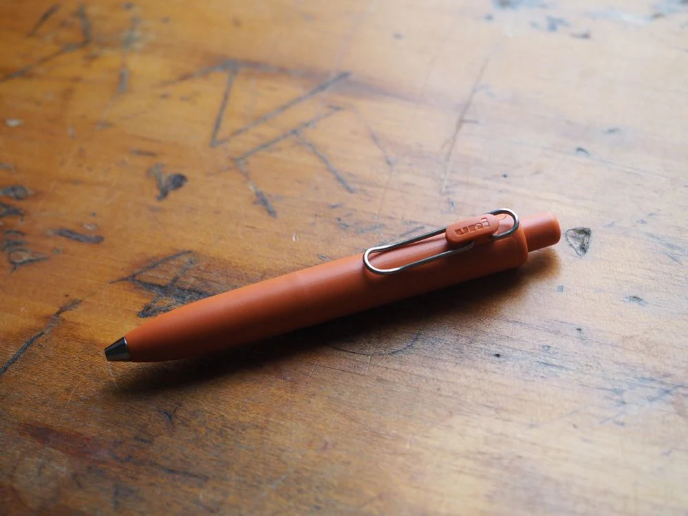 Uni-ball One P Gel Pen - 0.38mm - Mandarin Orange