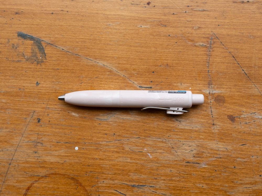 Uni-ball One P Gel Pen - 0.5mm - Peony