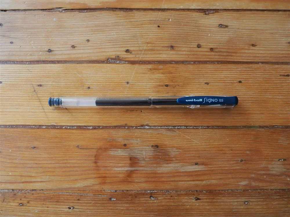 Uni-ball Signo UM-100 Gel Pen - Blue-Black