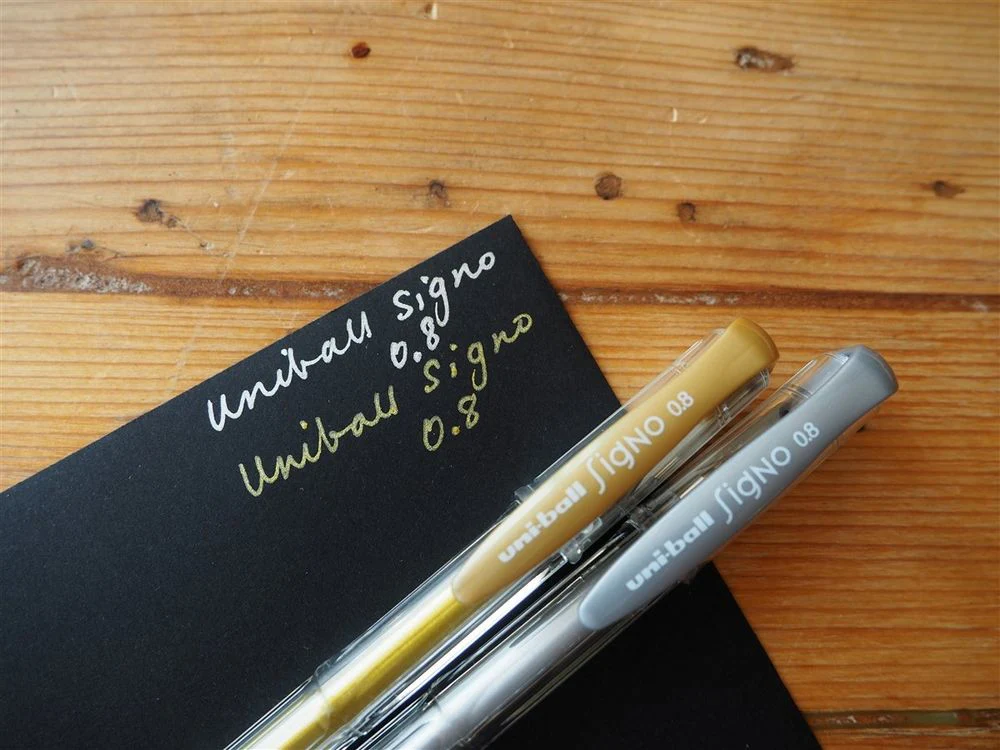 Uni-ball Signo UM-100 Gel Pen - Silver - Image 2