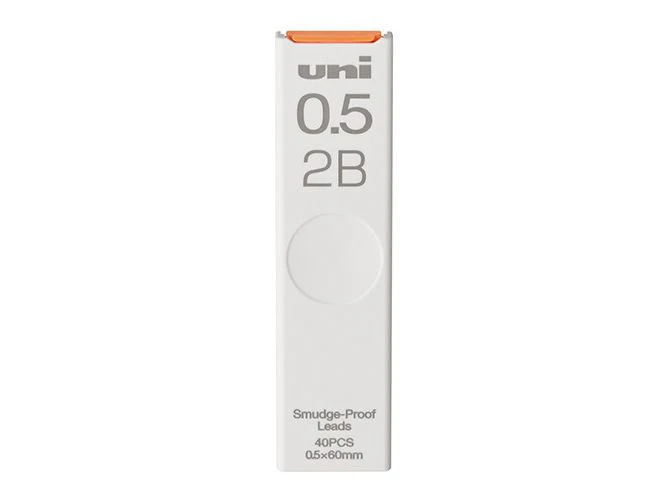 Uni Lead Refill (40 pieces) - 0.5mm (2B) - Image 3