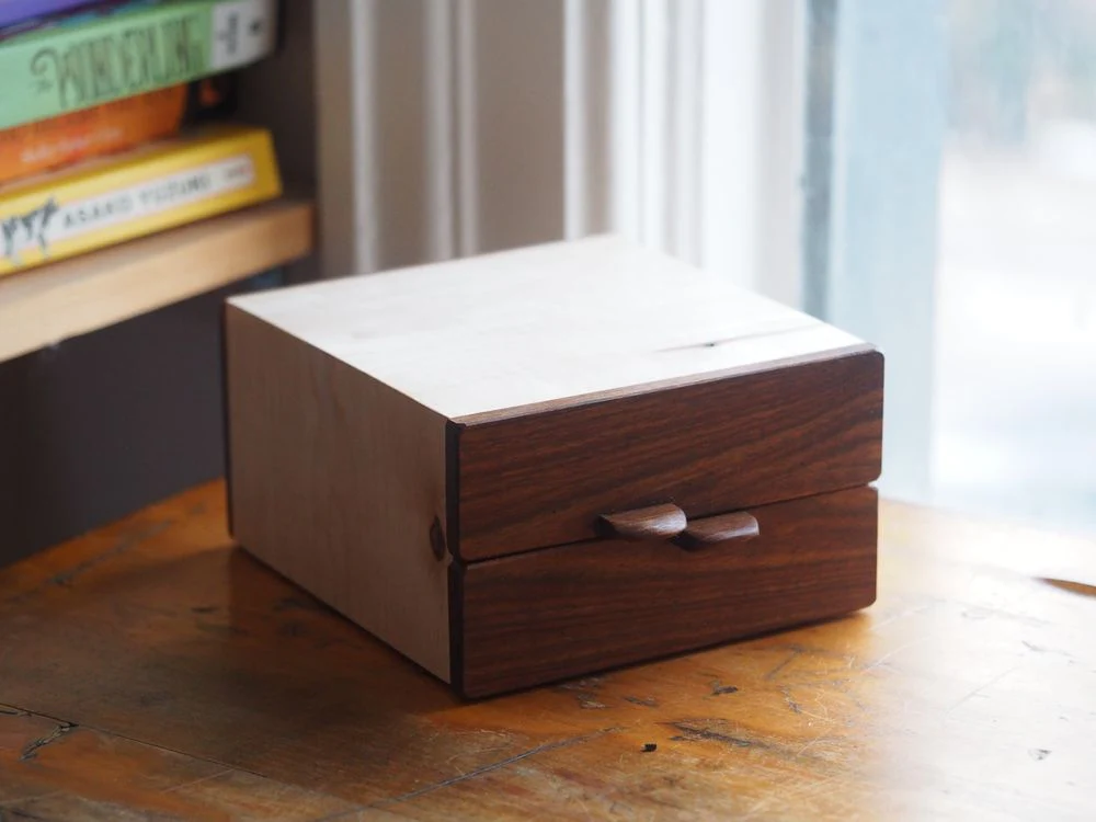Wood Pen Drawer - Double - 12 Slots
