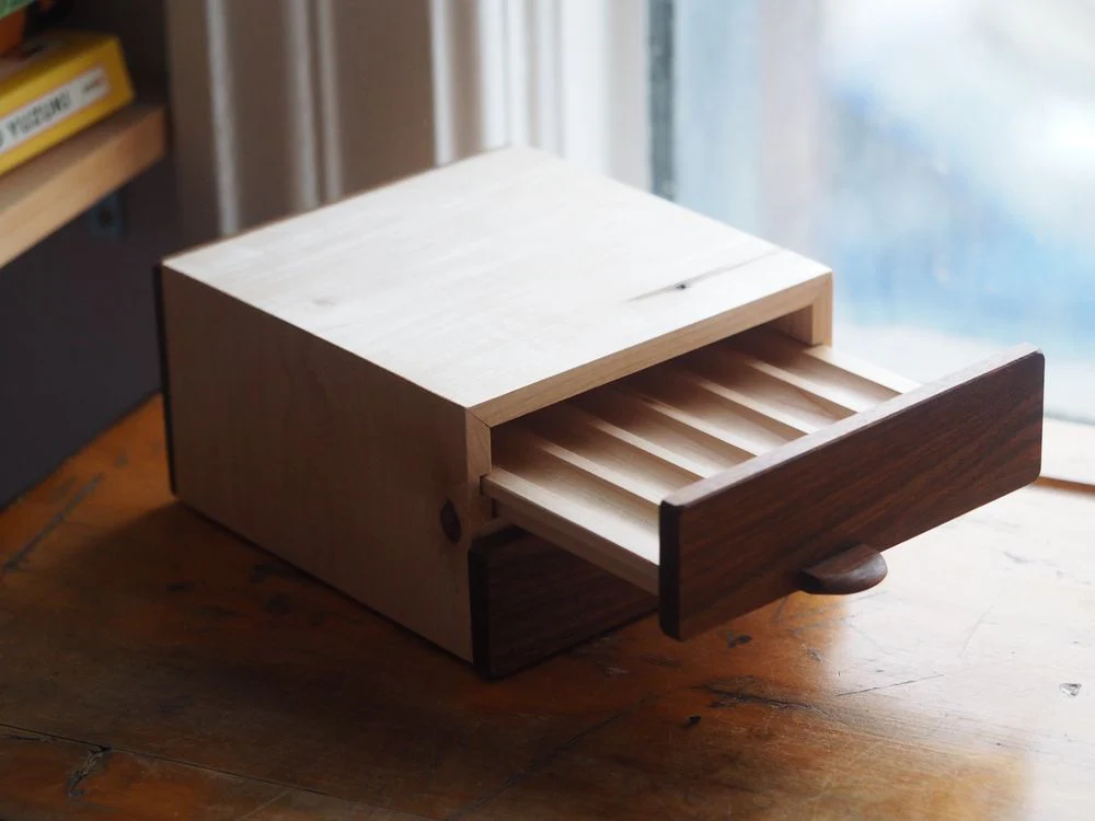 Wood Pen Drawer - Double - 12 Slots - Image 2