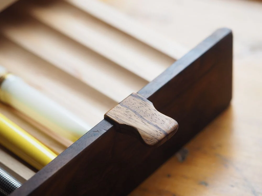 Wood Pen Drawer - Single - 6 Slots - Image 2