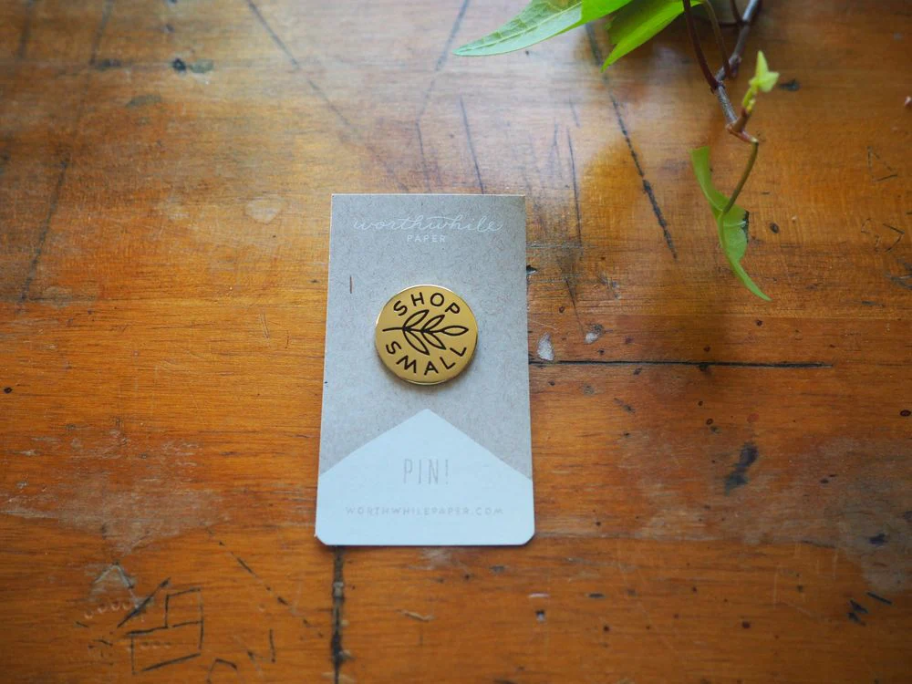 Worthwhile Paper - Enamel Pin - Shop Small