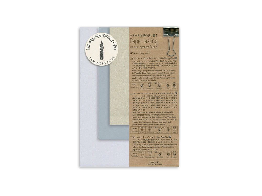 Yamamoto Paper Tasting Set - Gray Volume 4