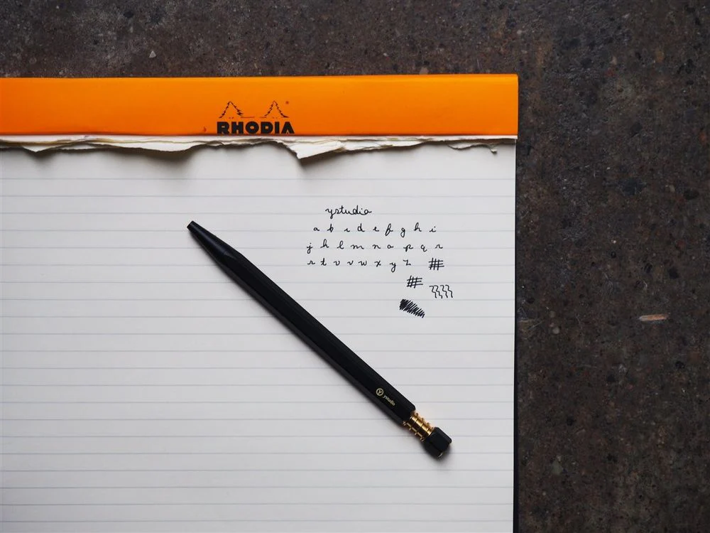 YSTUDIO Classic Revolve Ballpoint Pen (Spring) - Black - Image 3