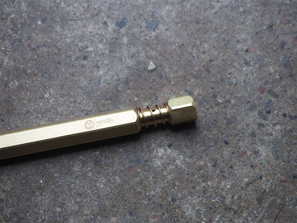 YSTUDIO Classic Revolve Ballpoint Pen (Spring) - Brass - Image 2