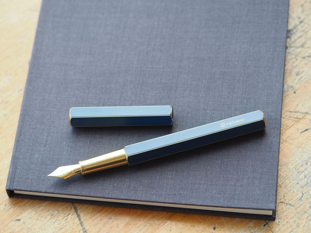 YSTUDIO Classic Revolve Fountain Pen - Blue - Image 3