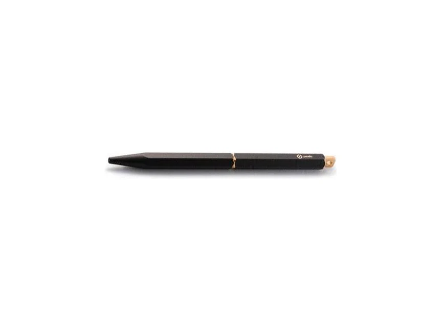 YSTUDIO Classic Revolve Portable Ballpoint Pen - Black