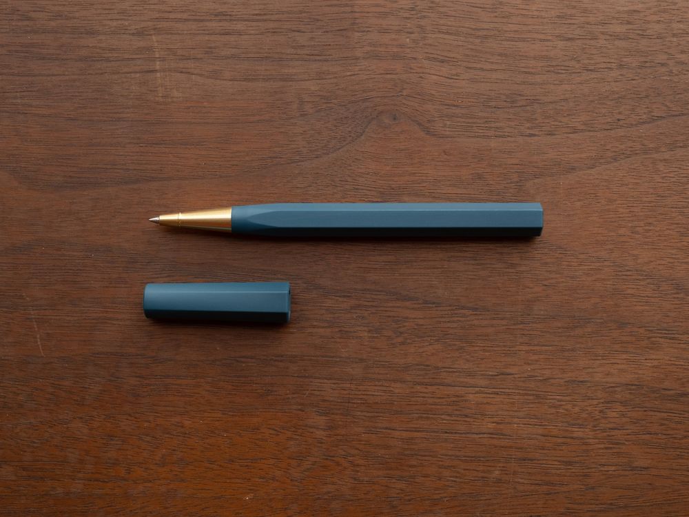 YSTUDIO Glamour Evolve - Ocean Sustainable Rollerball Pen - Sea Indigo - Image 2