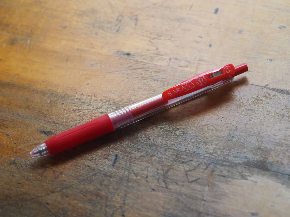 Zebra Sarasa Gel Pen - 0.5mm - Red