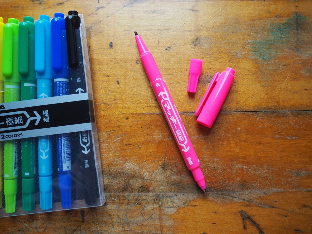 Zebra Permanent Dual Tip Markers (Pack of 12) - Image 2