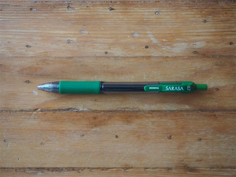Zebra Sarasa Retractable Gel Pen - 0.7mm - Kelly Green